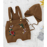 Knitted Jumpsuits with Bonnet