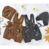 Knitted Jumpsuits with Bonnet