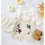 Knitted Jumpsuits with Bonnet