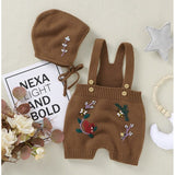 Knitted Jumpsuits with Bonnet