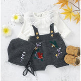 Knitted Jumpsuits with Bonnet