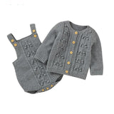 Knitted Sweater Romper Set