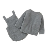 Knitted Sweater Romper Set