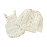 Knitted Sweater Romper Set