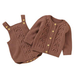 Knitted Sweater Romper Set