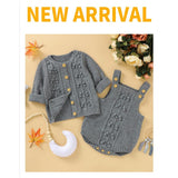 Knitted Sweater Romper Set