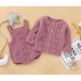 Knitted Sweater Romper Set