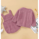 Knitted Sweater Romper Set
