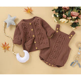 Knitted Sweater Romper Set