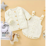 Knitted Sweater Romper Set