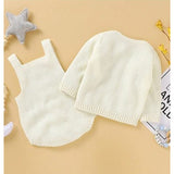 Knitted Sweater Romper Set