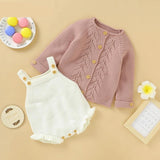 Knitted Baby Romper Set