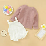 Knitted Baby Romper Set