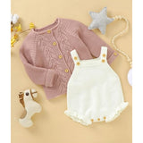 Knitted Baby Romper Set