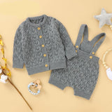 Knitted Sweater Jumpsuit Set
