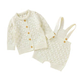 Knitted Sweater Jumpsuit Set