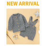 Knitted Sweater Jumpsuit Set