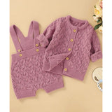 Knitted Sweater Jumpsuit Set