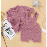 Knitted Sweater Jumpsuit Set