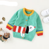 Dog Print Baby Cardigan