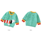 Dog Print Baby Cardigan