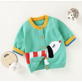 Dog Print Baby Cardigan