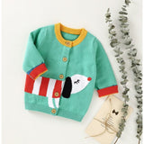 Dog Print Baby Cardigan