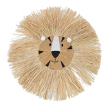 Lion Head Raffia Hanging Safari & Boho Nursery Decor