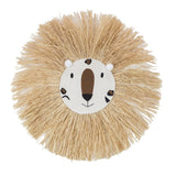 Lion Head Raffia Hanging Safari & Boho Nursery Decor