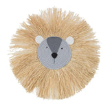 Lion Head Raffia Hanging Safari & Boho Nursery Decor
