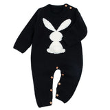 Knitted Rabbit Tail Romper