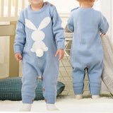 Knitted Rabbit Tail Romper