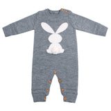 Knitted Rabbit Tail Romper