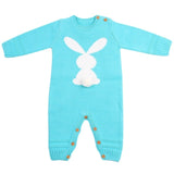 Knitted Rabbit Tail Romper