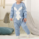 Knitted Rabbit Tail Romper