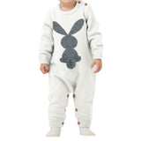 Knitted Rabbit Tail Romper