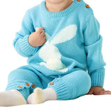 Knitted Rabbit Tail Romper