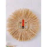 Lion Head Raffia Hanging Safari & Boho Nursery Decor