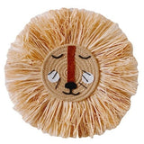 Lion Head Raffia Hanging Safari & Boho Nursery Decor