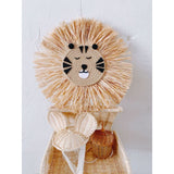 Lion Head Raffia Hanging Safari & Boho Nursery Decor