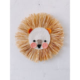 Lion Head Raffia Hanging Safari & Boho Nursery Decor