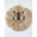 Lion Head Raffia Hanging Safari & Boho Nursery Decor