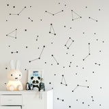 Gold Constellation Wall Decal - Cozy Nursery
