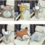 Cartoon Animals Cushion - Cozy Nursery