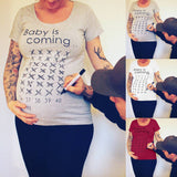 Baby Is Coming Maternity T-Shirt - Cozy Nursery