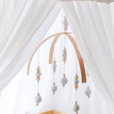 Nordic Baby Wooden Beads Mobile - Cozy Nursery