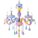 Macaron Candle Light Crystal Chandelier - Cozy Nursery