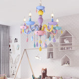 Macaron Candle Light Crystal Chandelier - Cozy Nursery