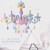 Macaron Candle Light Crystal Chandelier - Cozy Nursery