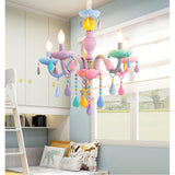 Macaron Candle Light Crystal Chandelier - Cozy Nursery